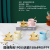 Jingdezhen Metal Bow Dish Ceramic Cup Coffee Set Milk Cup Breakfast Cup Shaped Cup and Saucer