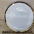 Jingdezhen Ceramic Bowl Ceramic Plate Ceramic Plate Square Plate Dumpling Plate Baking Tray White Golden Edge Simple Tableware