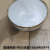 Jingdezhen Ceramic Bowl Ceramic Plate Ceramic Plate Square Plate Dumpling Plate Baking Tray White Golden Edge Simple Tableware