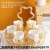 Jingdezhen Ceramic Cup Coffee Cup Milk Cup Cold Water Bottle European Style Flower Cup with Shelf Love Cup