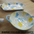 Jingdezhen Ceramic Tableware Parts Ceramic Bowl Ceramic Plate Handle Plate Length Square Plate Binaural Disc