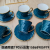 Jingdezhen 6 Cups 6 Plates Coffee Set Suit European Style Coffee Cup and Saucer Coffee Set Light Luxury Coffee Set Suit 230ml