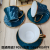 Jingdezhen 6 Cups 6 Plates Coffee Set Suit European Style Coffee Cup and Saucer Coffee Set Light Luxury Coffee Set Suit 230ml