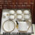 Jingdezhen 6 Cups 6 Plates Coffee Set Set Kitchen Supplies Color Glaze Coffee Set Gold Plated Coffee Set