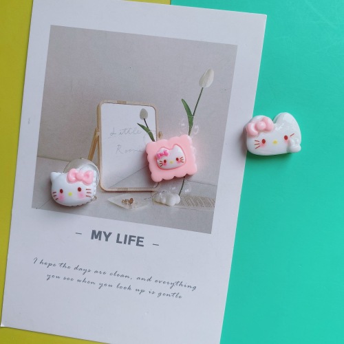 可爱小猫饼干卡通奶油胶配饰创意鞋扣发夹材料树脂配件diy饰品