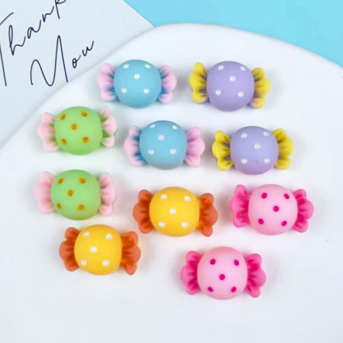 磨砂甜美仿真糖果发饰配件 diy奶油胶树脂手工自制鞋扣胸针材料包