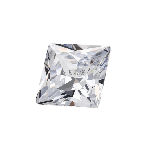 factory direct sales square pointed bottom zircon bare stone accessories diamond pointed bottom white single diamond diy clothing diamond zircon wholesale