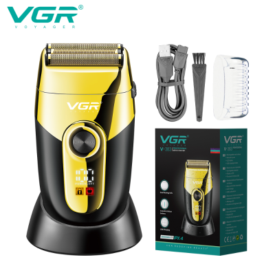 VGR V-383 Tondeuse Hair Shaver Rechargeable Professional Electric Shavers Shaving Machine for Men with Charging Base