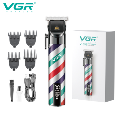 VGR V-692 new design metal rechargeable hair cutting machine professional electric hair trimmers & clippers for men