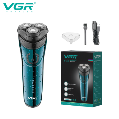 VGR V-322 USB Charging Shaving Machine Rechargeable Waterproof IPX5 Professional 3D Floating Electric Shavers for Men