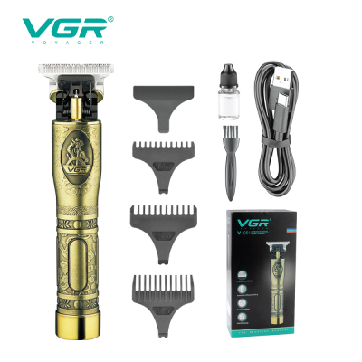 VGR V-081 Metal Zero Gapped Hair Cutting Machine Barber Clippers Professional ELectric Cordless Hair Trimmer for Men