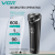 VGR V-319 triple rotary heads waterproof IPX6 beard trimmer rechargeable electric shaver razor for men with LED display