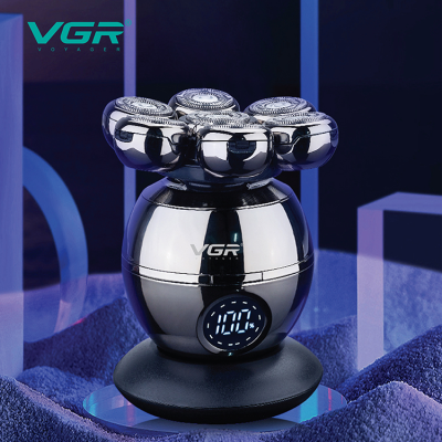 VGR V-315 7D Shaver Rechargeable Headshaver Waterproof Rotary Razor Beard Trimmer Electric Shaver for Men