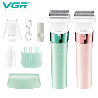 VGR V-729 2 IN 1Cordless Hair Trimmer Set Razor Professional Electric Body Shaver Lady Epilator for Women