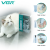 VGR V-205 3 in 1 Ipx7 Waterproof Professional Electric Cat And Dog Hair Clipper Trimmer Rechargeable Pet Grooming Kit