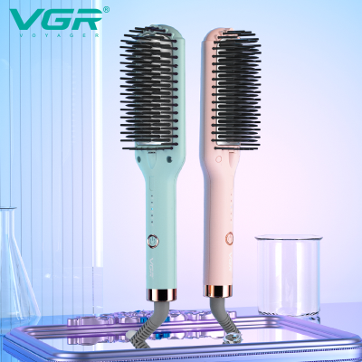 VGR V-592 Hair Styling Powerful Electric Professional Hair Straightener Hot Comb Brush