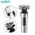 VGR V-385 5D Rotary IPX5 Waterproof Rechargeable Professional Electric Beard Shaver for Men