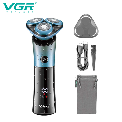 VGR-326 Intelligence 3D Floating Electric Shaver Charging Fully Washable Shaver Three-Head Men's Shaver