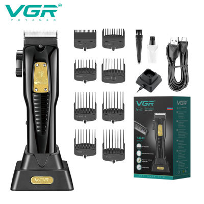 VGR651Cross-Border New Arrival Electric Hair Clipper Professional Razor Hair Salon Professional Charging Electric Clipper with Base