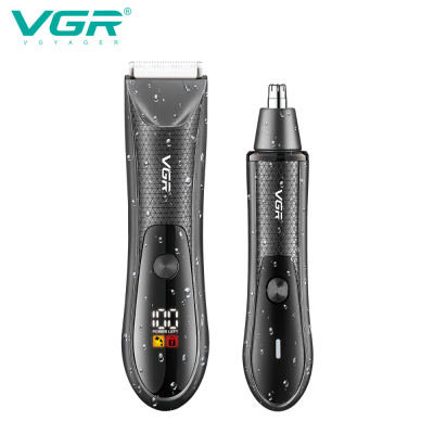 VGR 934 New Professional Men's Repair Suit Two-in-One Hair Scissors Beard Nose Hair Trimmer