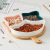 Creative Ceramic Divided Fruit Plate Bamboo Handle Dried Fruit Tray Dessert Nuts Snack Dish Multi-Grid Side Dish Box