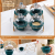 Light Luxury Creative Ceramic Home Party Cake Tray Dessert Snack Box Sampling Plate Wrought Iron Display