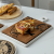 European-Style Wooden Ceramic Household Bread Dessert Steak Cake Pizza Plate Rectangular and round Western Cuisine Plate