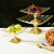Light Luxury Gilt Edging Glass High-Leg Home Living Room Decoration Fruit Plate Creative Advanced Snack Dish High-End
