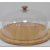 Goblet Cake Display Tray Photo Shelf Bread Mousse Tray Fruit Sampling Plate with Lid Transparent Glass Cover