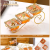 Light Luxury Dried Fruit Tray Snack Box Dim Sum Plate Ceramic European Snack High-End Platter Gold Plated with Lid