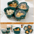 European Dessert Refreshments Fruit Plate Snack Platter Ceramic Compartment Tray Suit Snacks with Lid Dried Fruit Box