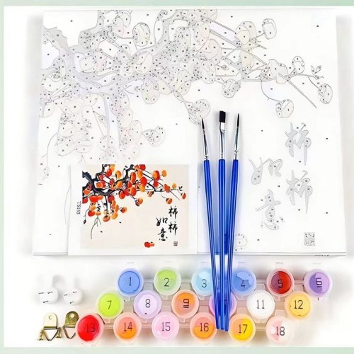 nylon flat brush children colorful painting graffiti brush hook line pen stroke digital oil painting brush pointed flat brush