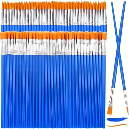 Paint Brushes Set, Flat And Round Tip Paint Brushes Set, Ar