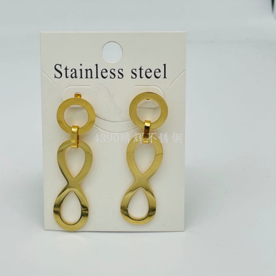 Stainless Steel Personality Trend Large Earrings 2023 New Arrival Fashion European and American Style Simple and Elegant
