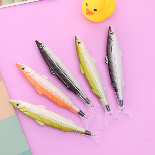 creative fun touch fish together stylish pen students use funny stationery ballpoint pen 0.5m black simulation xianyu