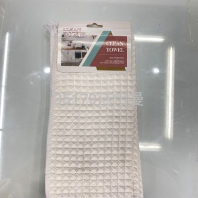 Waffle Rag Ultra-Fine Fiber Strong Absorbent Seamless Not Easy to Lint Cleaning Cloth Kitchen Dedicated Dishcloth
