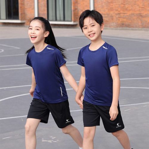 儿童速干t恤定做小学生班服幼儿园活动服定制logo夏季团体服印图