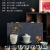Jingdezhen Ru Ware Gey Kiln Teaware Set White Jade Teapot Set Tureen Master Cup Tea Cup