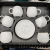 Jingdezhen Ceramic Coffee Set Suit 6 Cups 6 Plates Coffee Set Suit Gold Plated Coffee Set