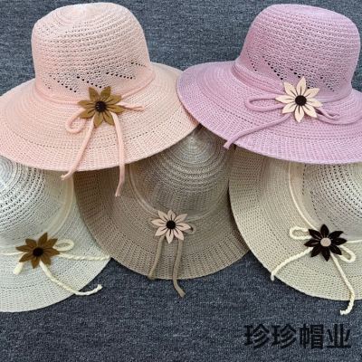 Knitted Adult Hat Straw Hat Sun Hat Sun Protection Hat Adult Cap