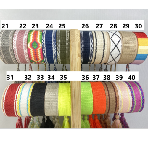 Wholesale of ethnic landscape board woven straps, bracelets, embroidered tassels and wristbands in stock