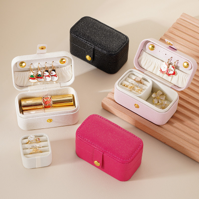 Weituo Mini Jewelry Box Travel Portable Jewelry Box Stud Earrings Lipsti Ring Jewelry Storage Box Amazon