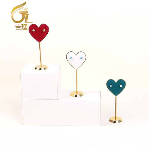 factory direct supply metal microfiber earrings display stand rack creative stud earrings jewelry display stand jewelry display props