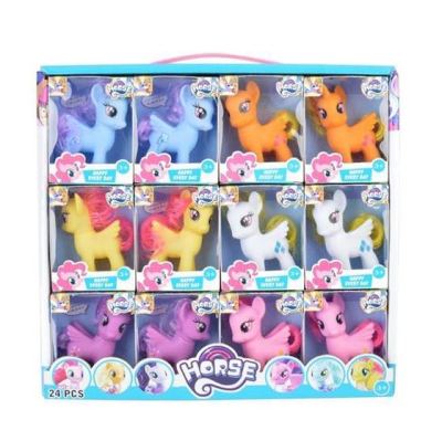 Small Tangjiao Material My Little Pony Doll with Display Box 12 Small Box One Bag Can Be Labeled