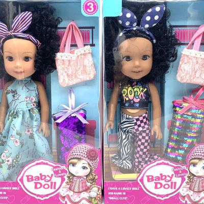 14-Inch Tangjiao Body Black Skin with Music Toys for Girls Doll