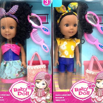 14-Inch Tangjiao Body Black Skin Toys for Girls Doll 2 Mixed