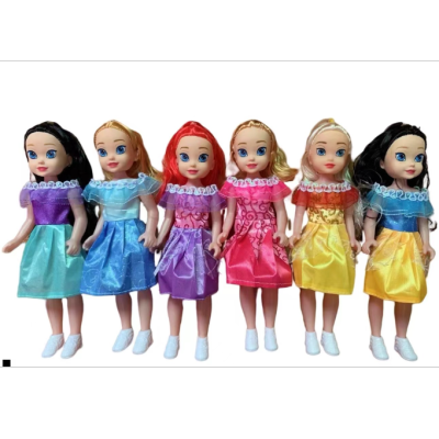 Play House Girl Children's Toy Doll 9-Inch Empty Body Six Princess Disney Opp Color Bag