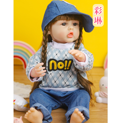 Manufacturers Multi-Style Large Vinyl Mimic Silicone True Color Reborn Doll High Vinyl  Doll Cross-Border Foreign Trade