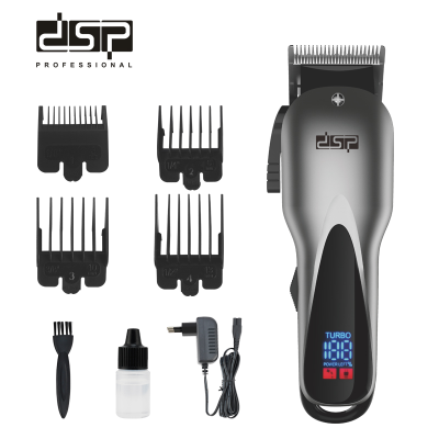 DSP Hair Clipper Rechargeable Electric Clipper Set Digital Display Electrical Hair Cutter Multifunctional Clipper 90407