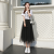 [One Piece Dropshipping] Summer New Tulle Skirt Irregular High Waist Slimming Midi Organza Skirt Voile Fairy Dress